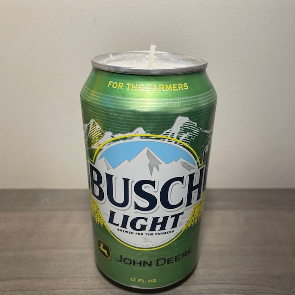 Limited Edition Busch Light Handmade Soy Candle with custom scent