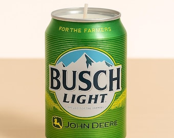 Limited Edition Busch Light Handmade Soy Candle with custom scent