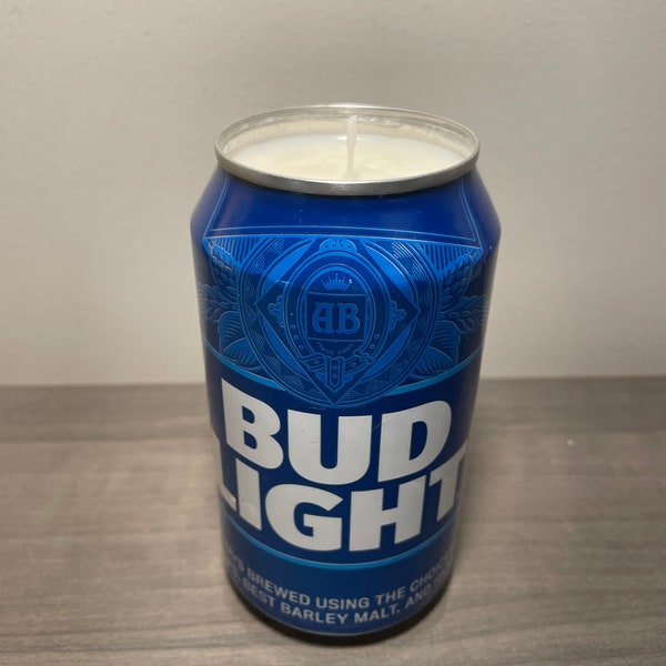 Bud Light Handmade Soy Candle with custom scent