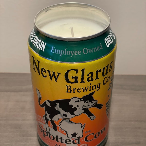 Spotted Cow Handmade Soy Candle with custom scent