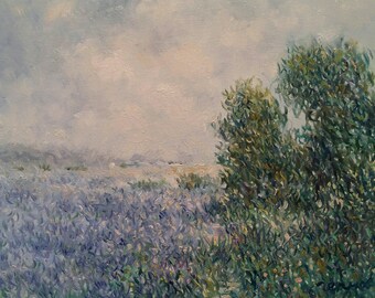Provence Painting French Landscape 8 x 12 Provence Landscape French Country Small Landscape Olive Trees Painting French Impressionism