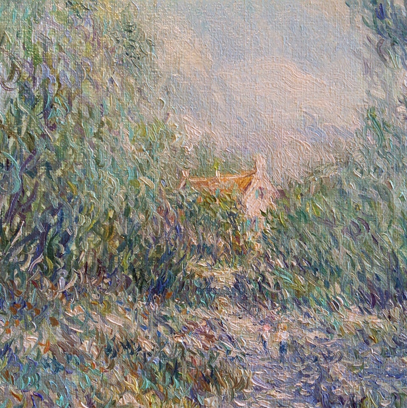Provence Painting French Landscape 8 x 12 Provence Landscape French Country Small Landscape Olive Trees Painting French Impressionism