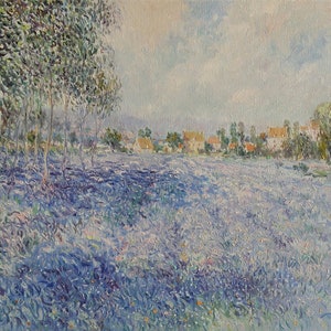 Provence Landschaft Lavendel Gemälde Original 12 &quot;x 16&quot; - Französische Landschaft Impressionismus - Olivenbäume Malerei Landschaftsbild