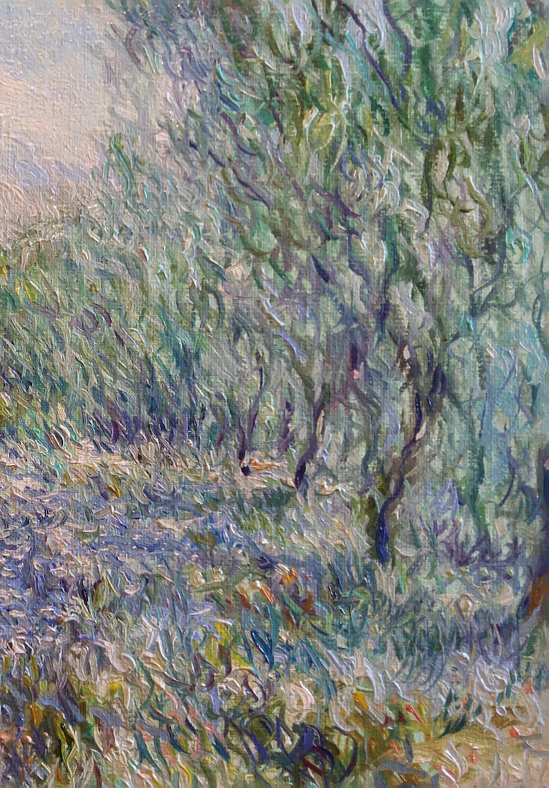 Provence Painting French Landscape 8 x 12 Provence Landscape French Country Small Landscape Olive Trees Painting French Impressionism