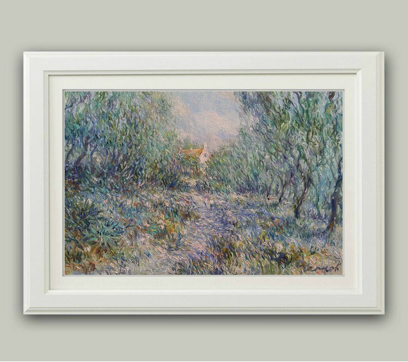 Provence Painting French Landscape 8 x 12 Provence Landscape French Country Small Landscape Olive Trees Painting French Impressionism