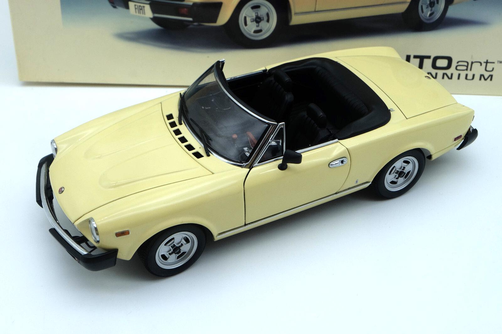 FIAT 124 SPIDER 1:18 スケールモデル AUTOart 1:18 Fiat 124 Spider red 72612 model car 72612