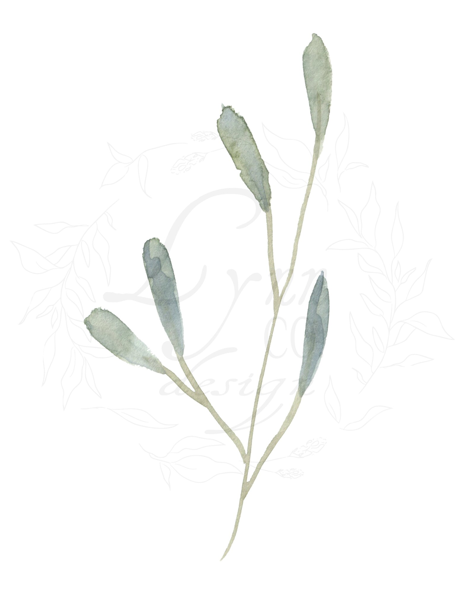 Printable Leaf Wall Decor | Etsy