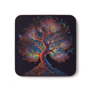 Tree of Life Coaster, Drink Coaster, Home Decor, Gift for Nature Lover, Unique Coaster Set, Housewarming Gift