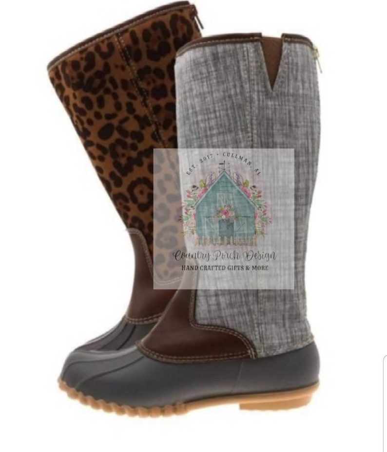 mid calf duck boots
