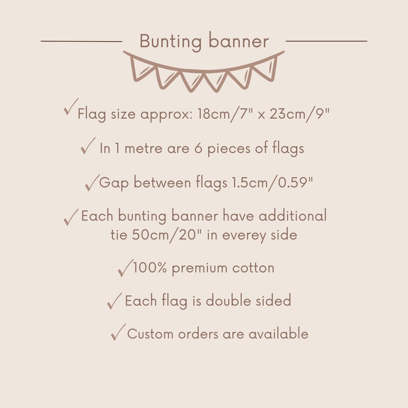 Aangepaste bunting banner, gepersonaliseerde wimpelketting, naamslinger, katoenen bunting met naam, slinger met tekst, handgemaakte stoffen bunting banner afbeelding 4