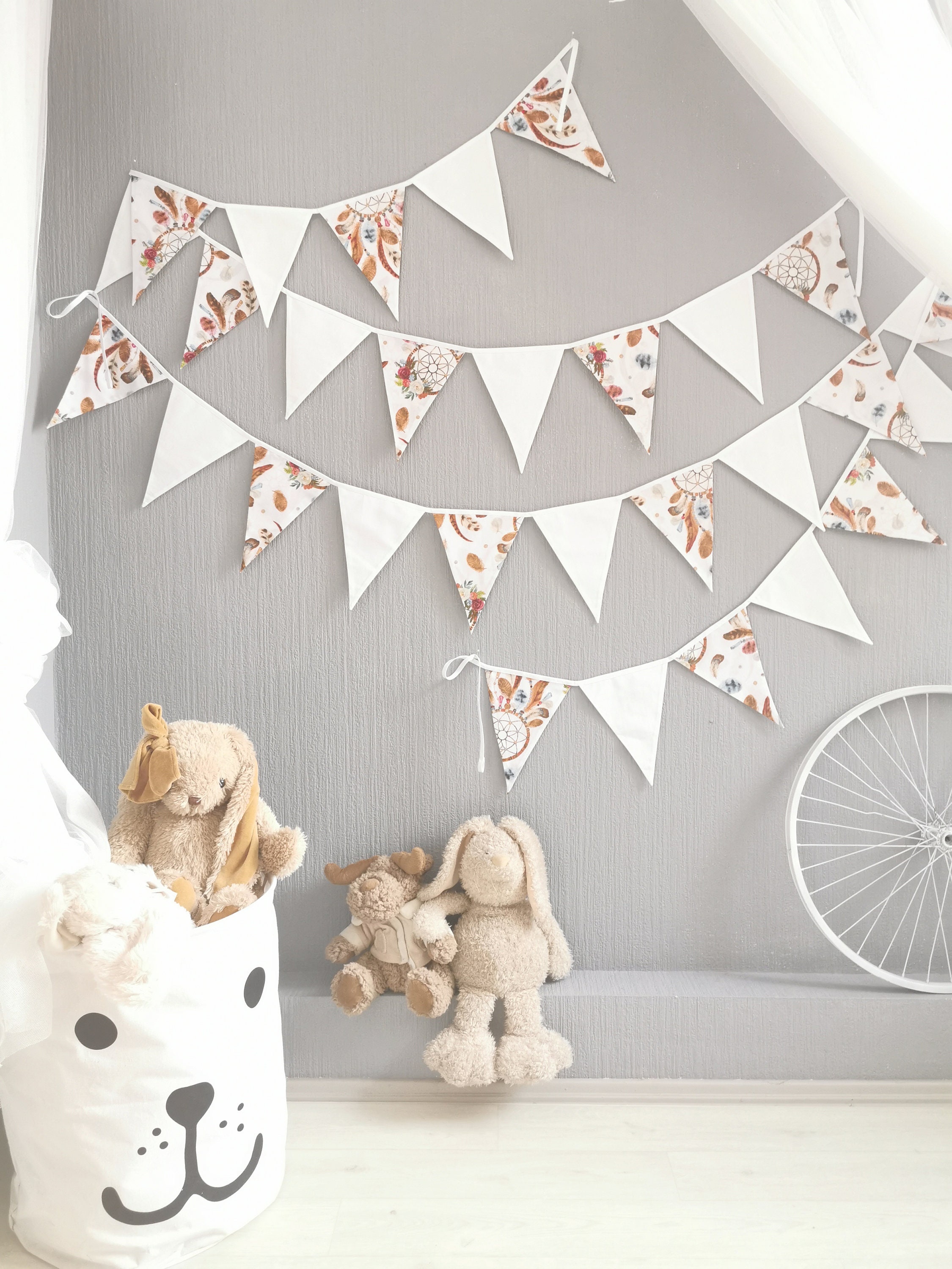 Banner flags banner bunting flags bunting nursery baby Etsy