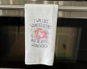 Unicorn whatever kitchen towel
