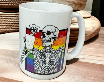 Skeleton  Pride Ceramic Coffee Mug