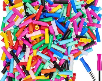 Punte per cannucce in silicone per cannucce da 6 mm, coperture per alimenti