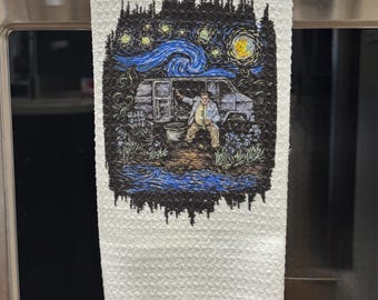 Van down by the river kitchen towel