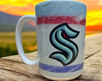 Seattle Kraken mug.
