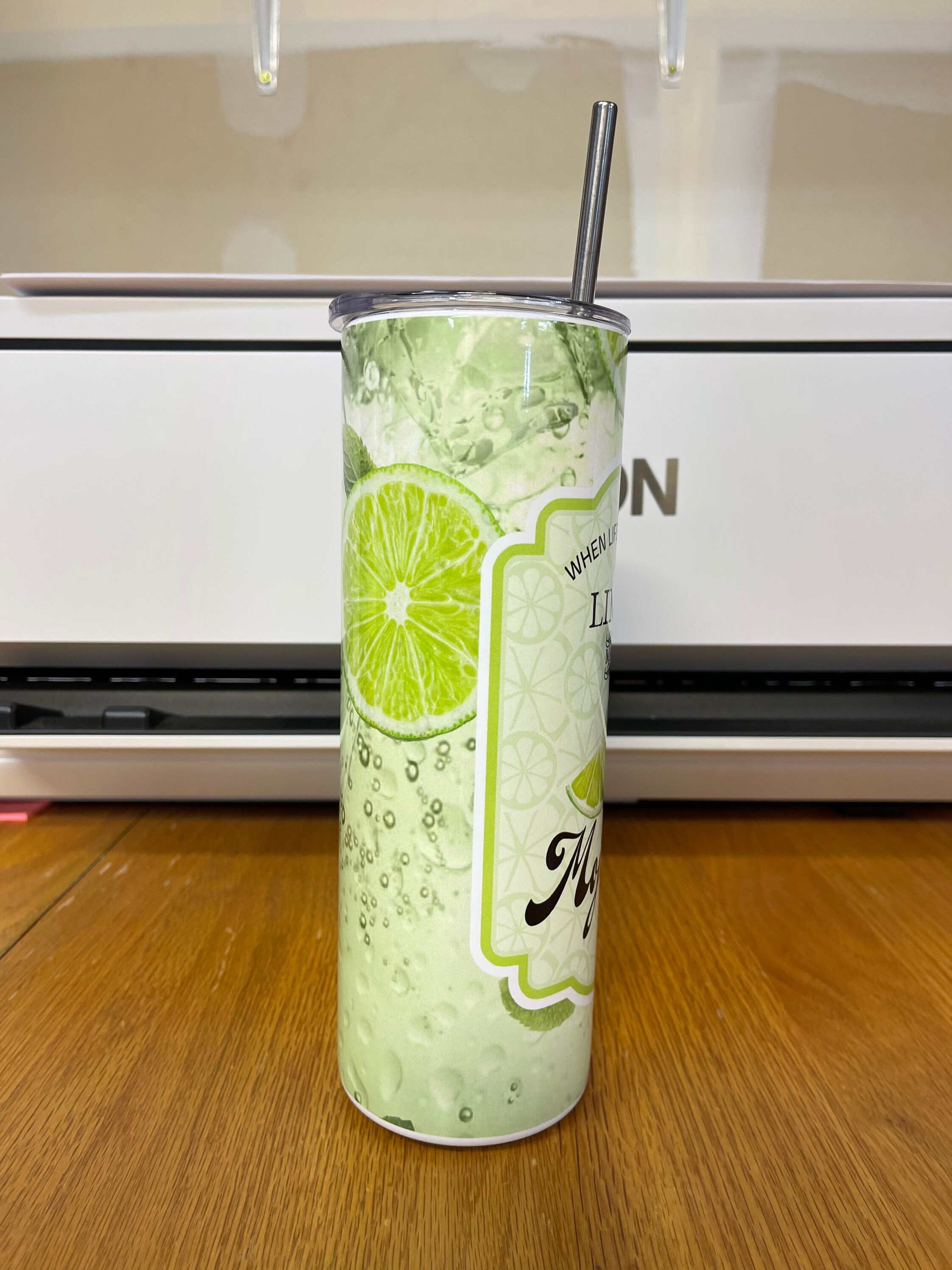 When Life Gives You Limes Make Mojitos Tumbler 20oz. Includes Etsy