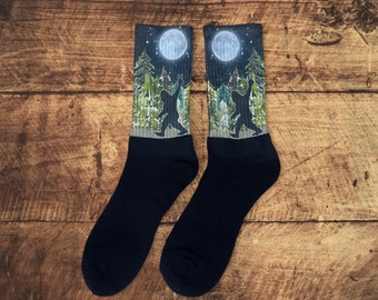 Chaussettes de sport Bigfoot fabriquées à la main - Fabriquées aux États-Unis - Confortables et durables