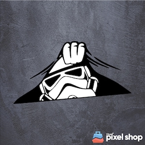 Storm Trooper Peeping Sticker