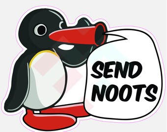 Penguin Caricatura Funny Pingu Sticker Etiqueta de vinilo gráfico Etiqueta V3