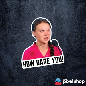 Greta Thunberg - How Dare you! Bumper Sticker