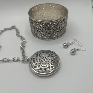 Brighton Serendipity Filagree Necklace, Cuff Bracelet and Brighton Earrings image 1