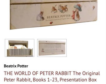 Beatrix Potter Complete Book Set 1-23, World of Peter Rabbit Boxed