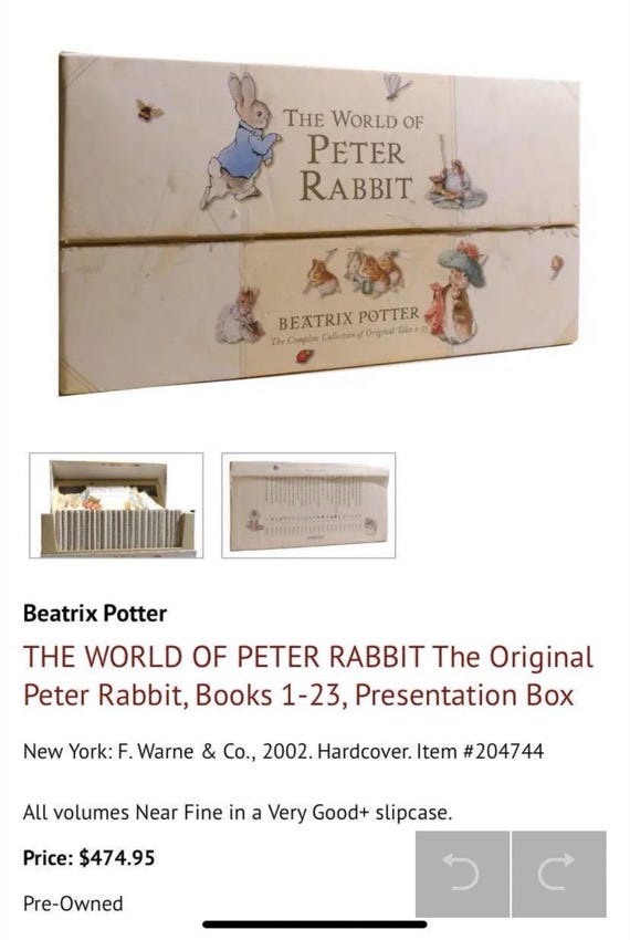 Beatrix Potter Complete Book Set 1-23, World of Peter Rabbit Boxed