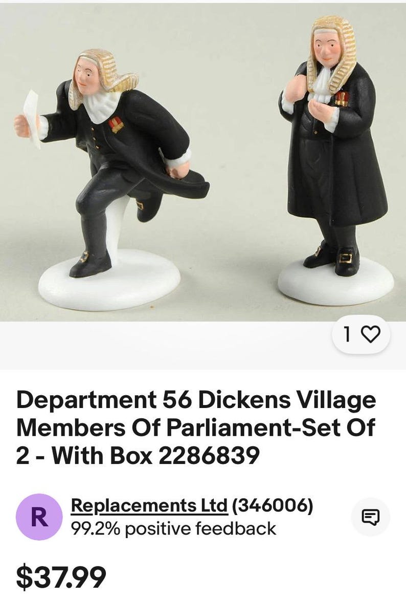Dickens' Village Members Of Parliament - Thumbnail 4