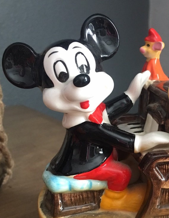 Vintage Mickey Mouse Music Box Etsy