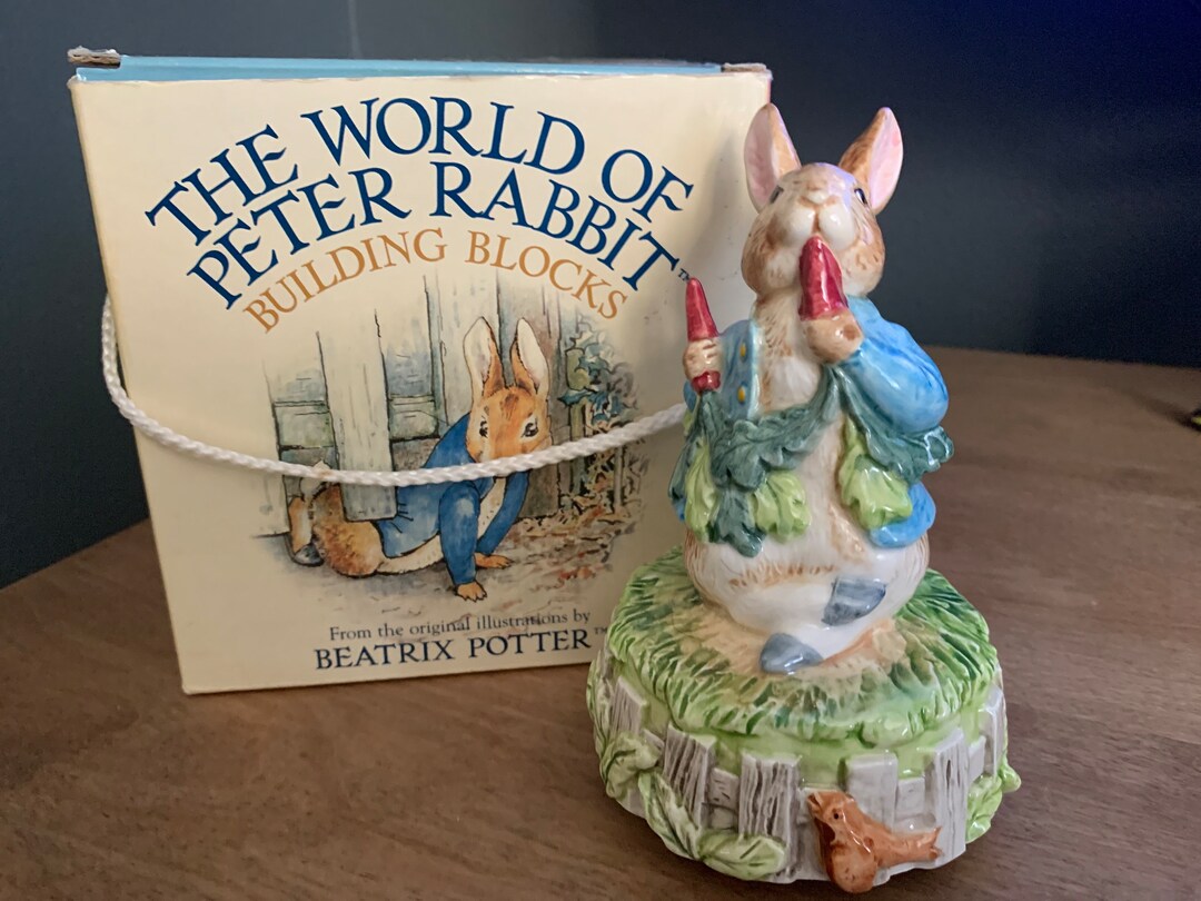Peter Rabbit Music Box With Building Blocks - Etsy