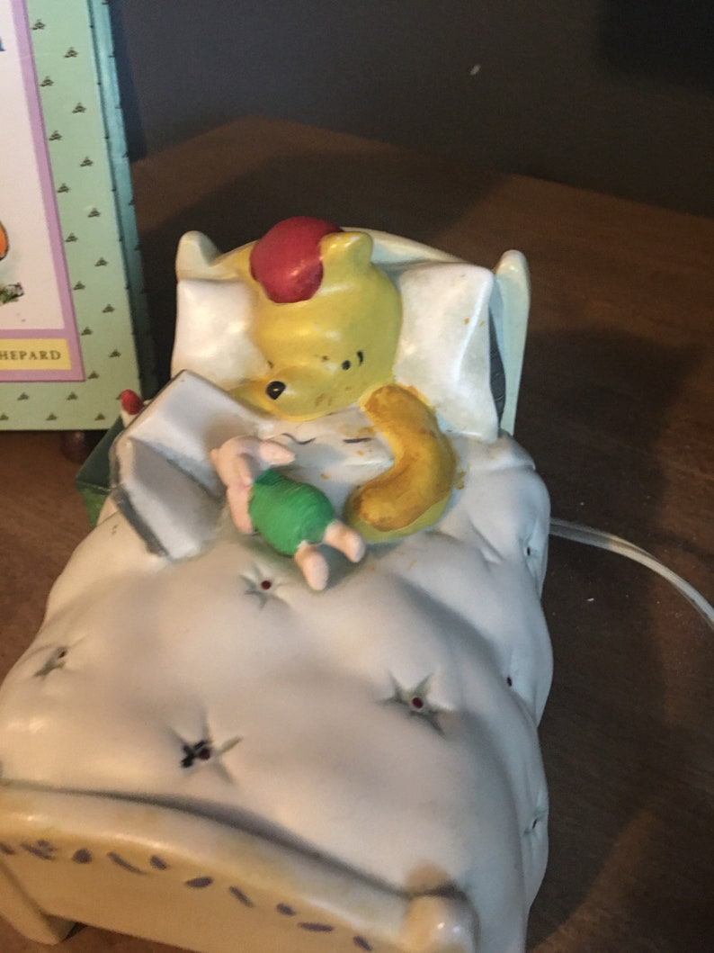 Pooh In Bed Night Light and Book