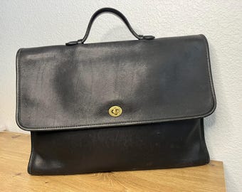Vintage Coach Beekman 5266 Briefcase Men Black Career Suitcase !no