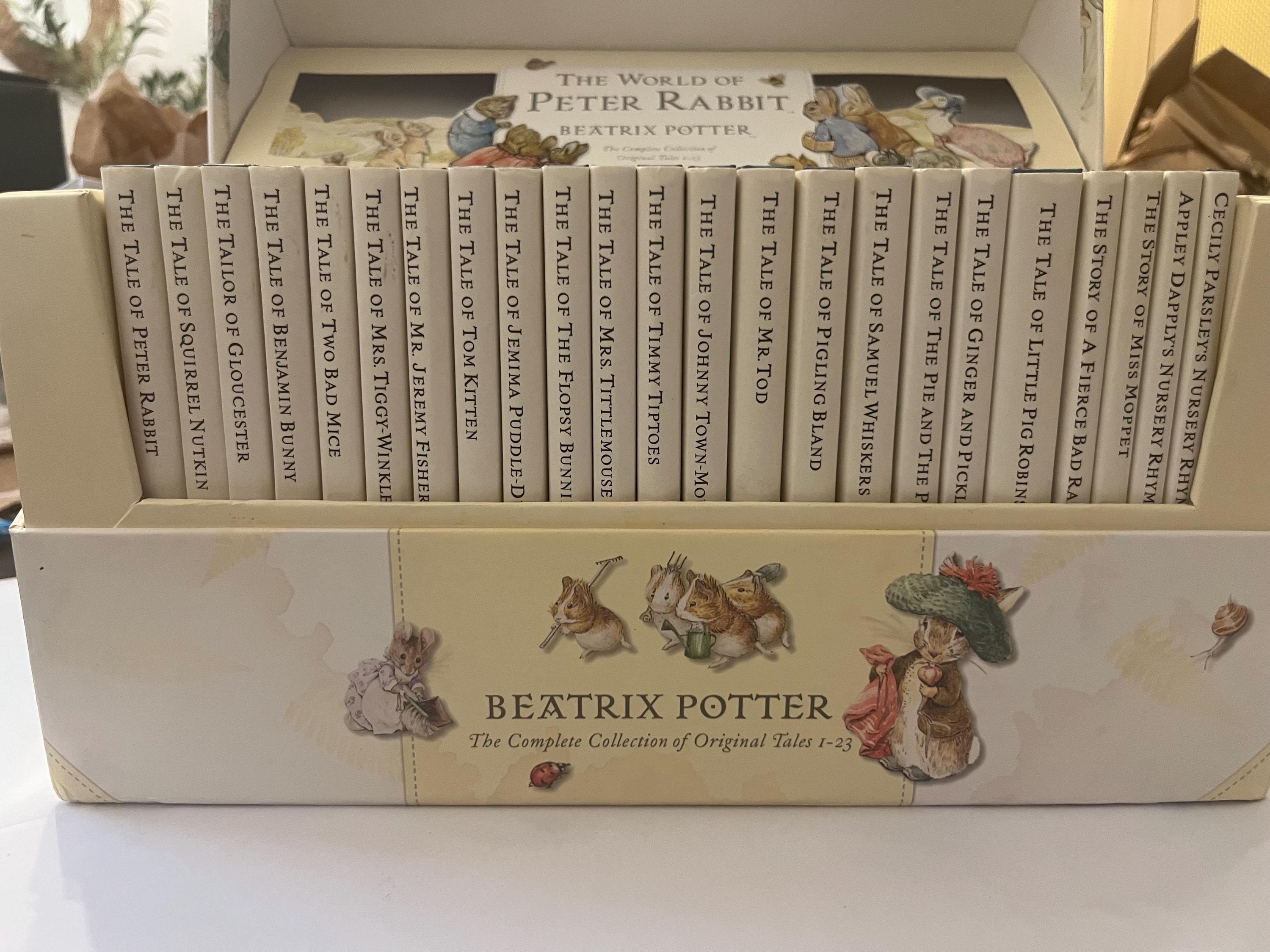 Beatrix Potter Complete Book Set 1-23, World of Peter Rabbit Boxed