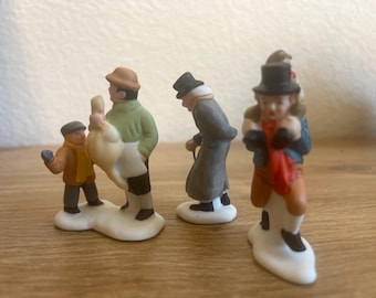 Christmas Carol Characters Set of 3 Heritage Village Collection Department 56 Retired Rare
