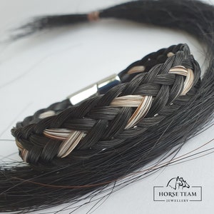 Bracelet commémoratif de cheveux de cheval, bijoux d’animal familier, bracelet équestre, cadeau pour l’amoureux de cheval