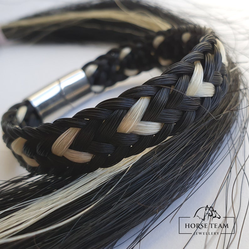 Horse Hair Memorial Bracelet Pet Jewelry Equestrian Etsy