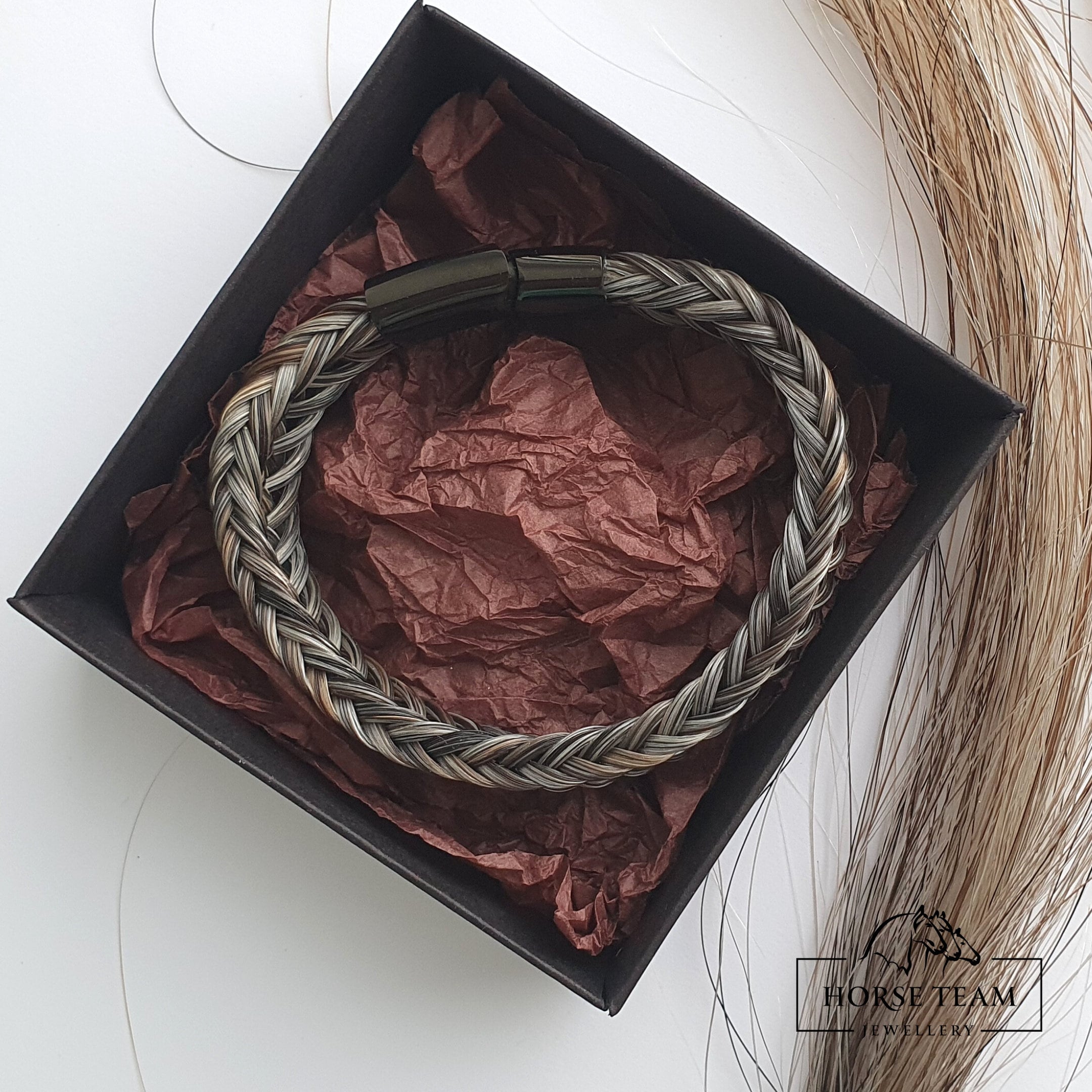 Woman Horse Hair Bracelet. Custom Horse Hair Jewelry + 1 FREE