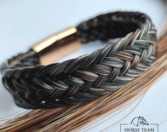 Woman horse hair bracelet. Custom horse hair jewelry + 1 FREE tassel