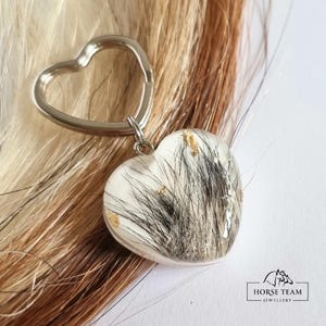 Pet Fur or HorseHair Keepsake, Memorial Resin Keychain, Lock of Hair or Fur, Loss of Pet Gift, Custom Animal Memorial