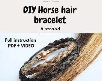 DIY Horsehair Bracelet - Make your own Horsehair jewelry - Digital download Tutorial