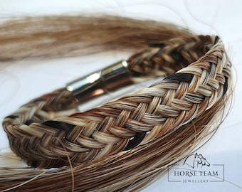 Custom horse hair bracelet, Equestrian jewelry + Tassel Key chain for FREE