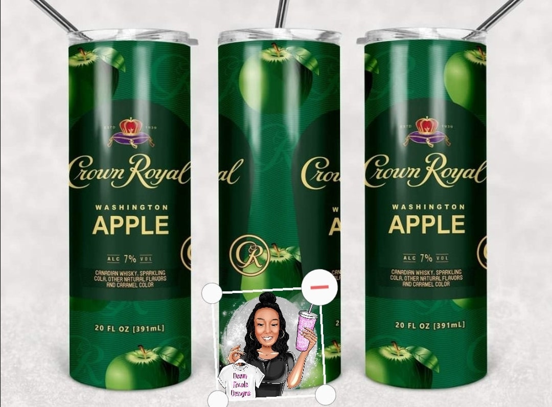 Green Apple Crown Royal Tumbler Etsy