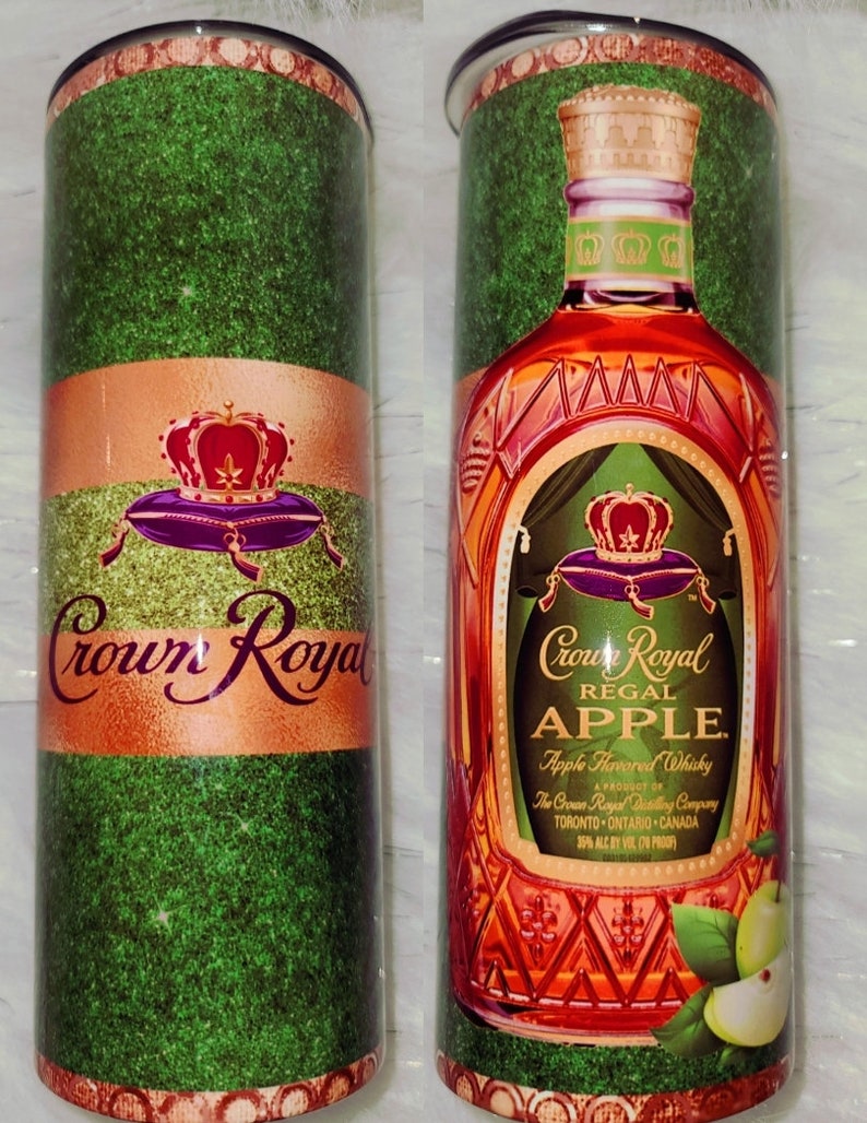 Green Apple Crown Royal Tumbler Etsy