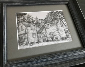 Benutzerdefinierte Illustrationen - Architektonische Renderings - Schwarz & Weiß - Farbe