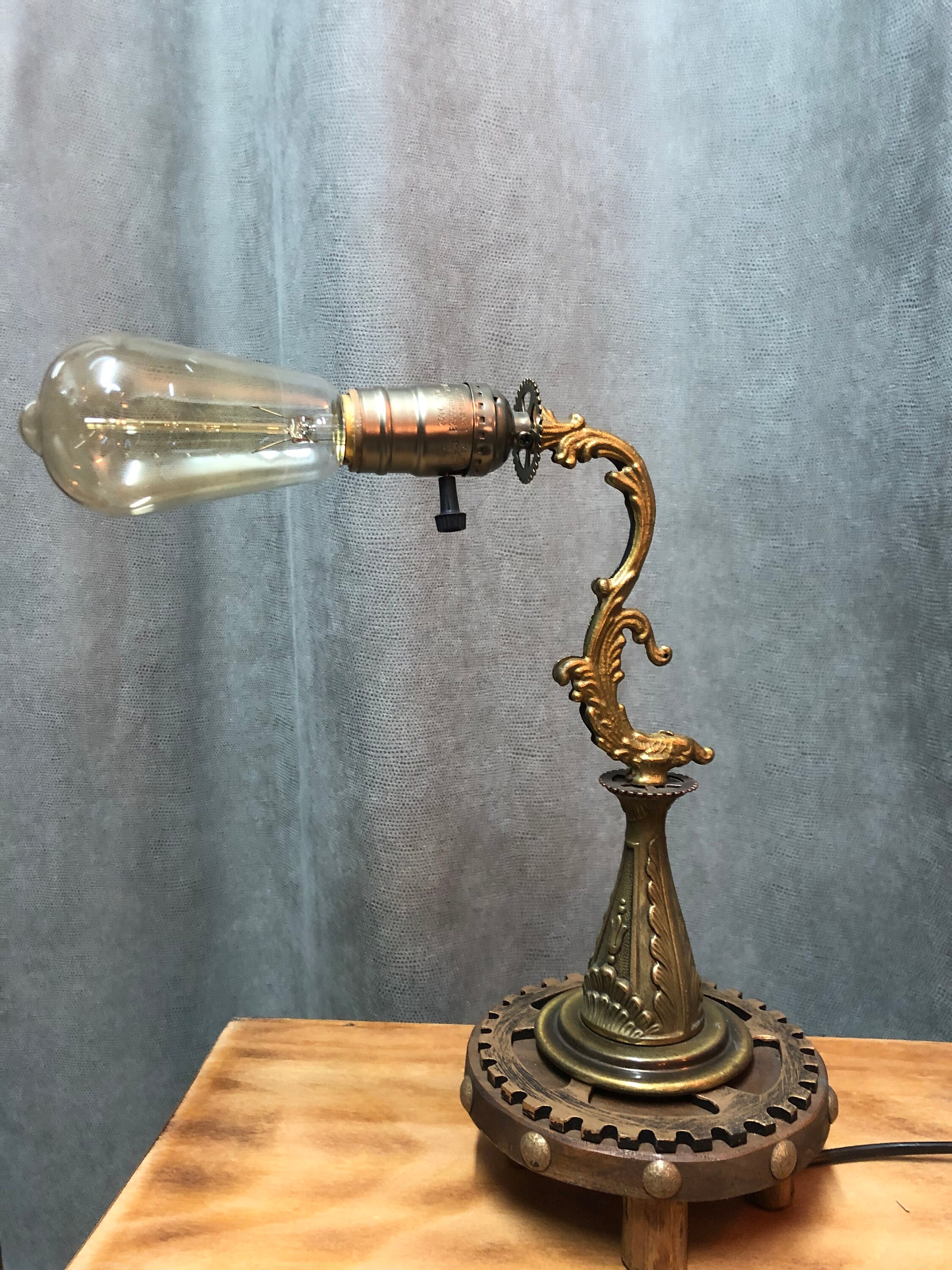 Lampe Industrielle Style Rétro Vintage Ambiance Steampunk Jules Verne