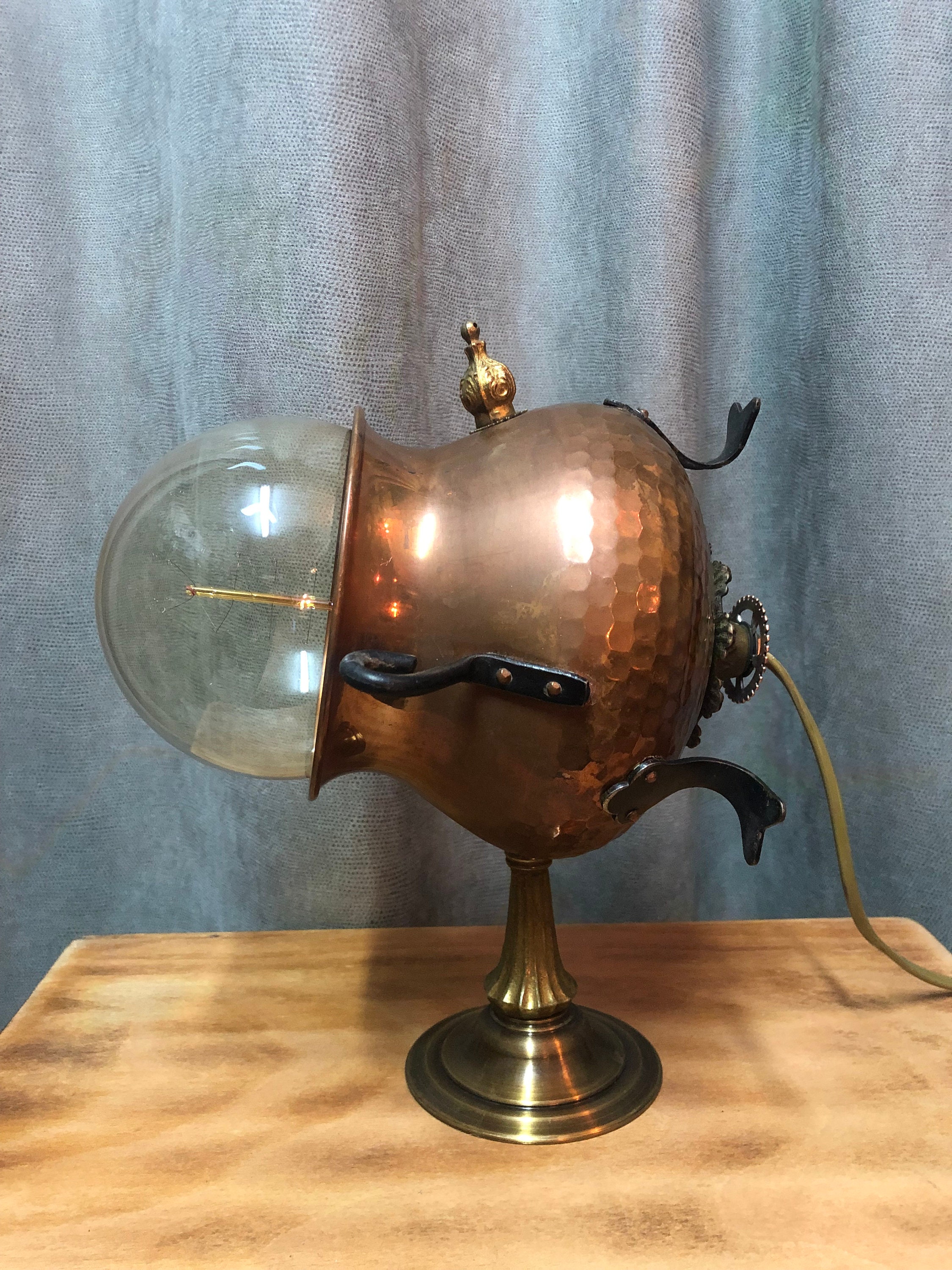 Lampe Industrielle Style Rétro Vintage Ambiance Jules Verne Steampunk