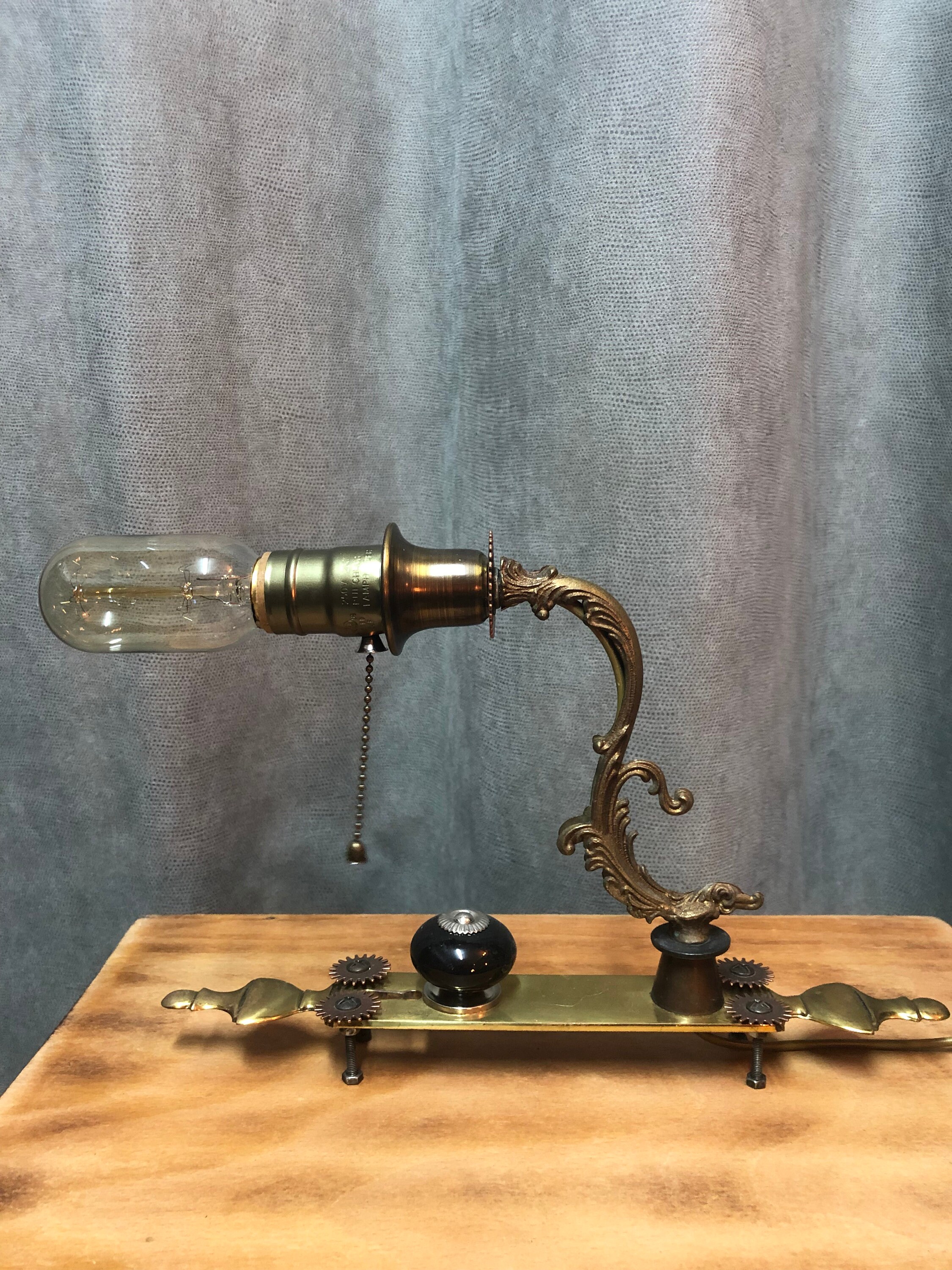 Lampe Industrielle Style Rétro Vintage Ambiance Jules Verne Steampunk