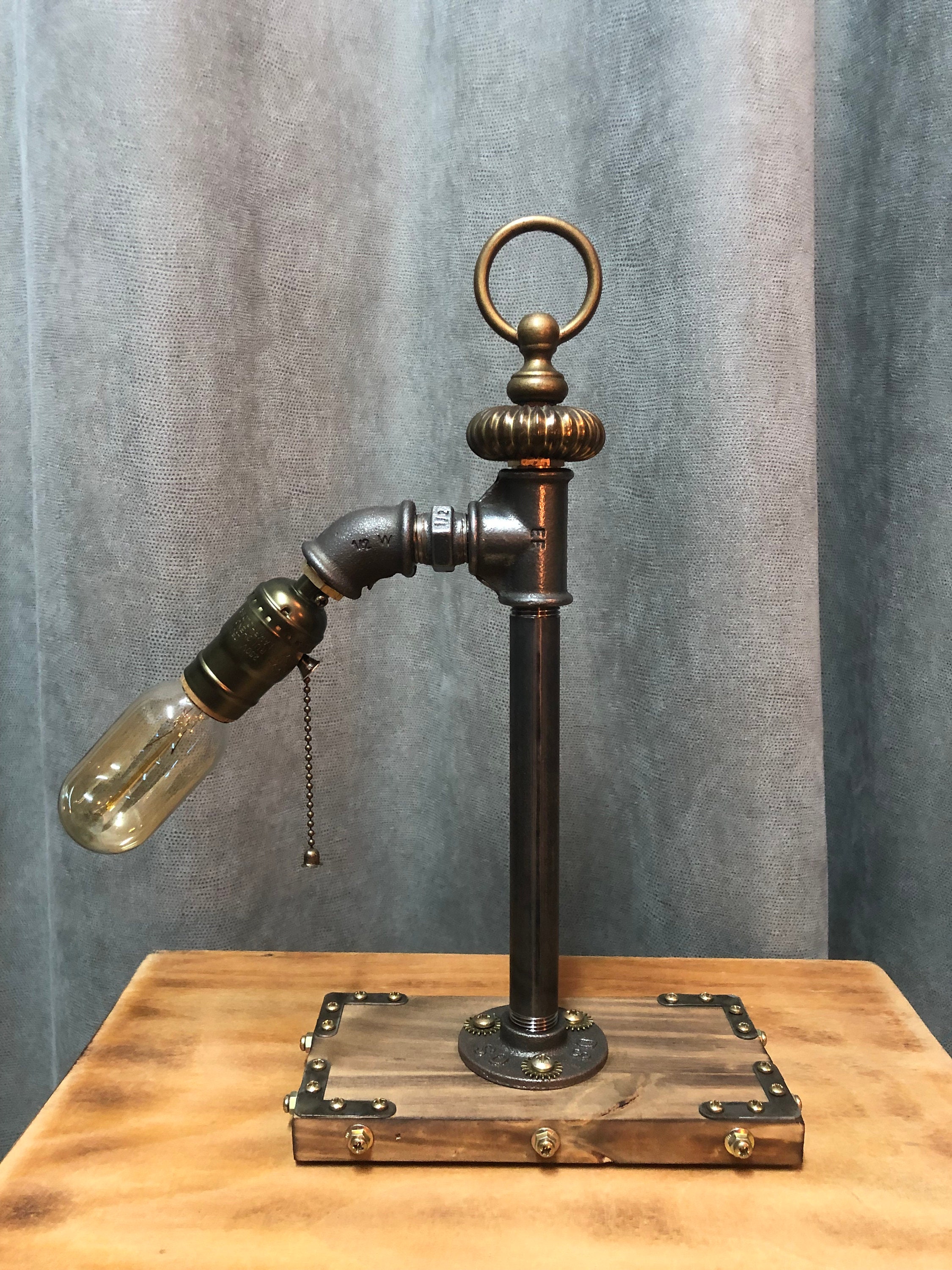Lampe Industrielle Style Rétro Vintage Ambiance Jules Verne Steampunk
