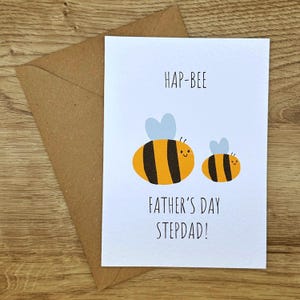 Stiefvader Vaderdagkaart, kaart voor stiefvader, Like A Dad, handgemaakt